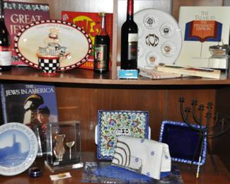 Great Collection of Judaica Coffee Table Books, Holiday Serving Pieces and More!