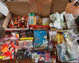 Tons of fishing supplies!