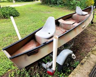 Gheenoe on Magic Tilt Trailer - Title in Hand