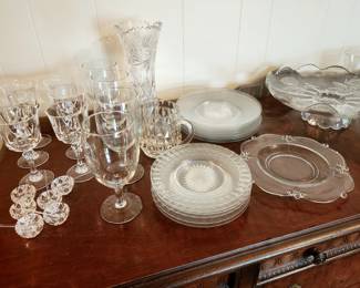 Heisey Glass Plates & Misc Crystal