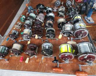 Antique & Vintage Fishing Reels including lots of Penns. 
