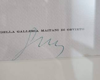 Emilio Greco "Disegno per L'Ovidio" signed print