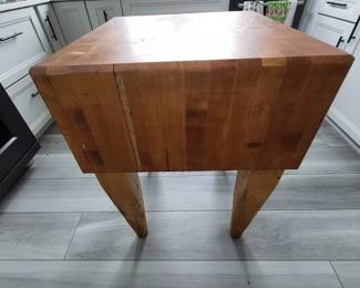Antique Bally butcher block