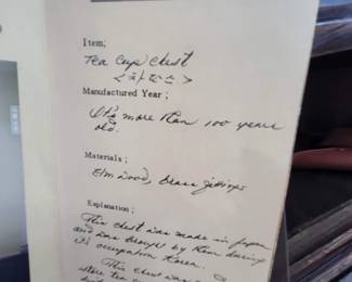 Antique Japanese Tansu Teacup storage unit