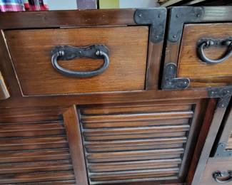Antique Japanese Tansu merchant storage unit