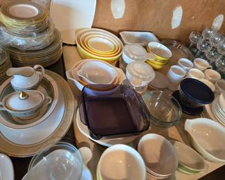 Vintage Pyrex and CorningWare 