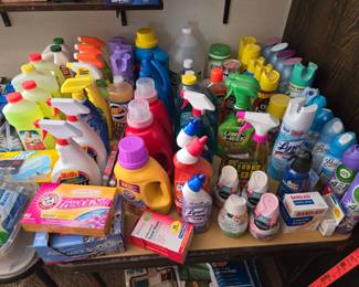 Cleaning Products, Laundry Soap, Lysol, Febreeze, Furniture Polish...