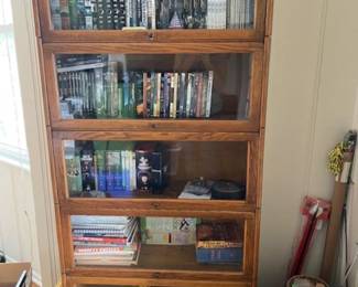 One of two Gunn stacking bookcases, sold individually.  Great condition