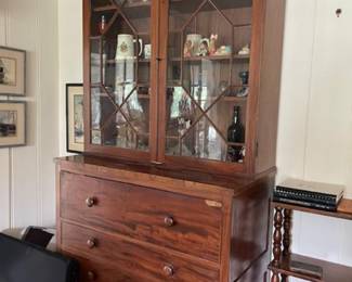 Large two piece antique secretary/bookcase