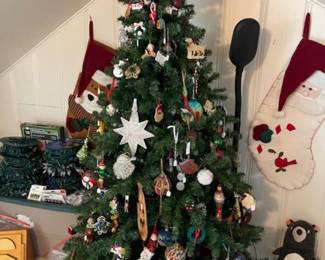 Tree and ornaments, great selection