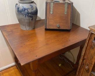 Wood ash bucket- Antique.  From Hertford NC