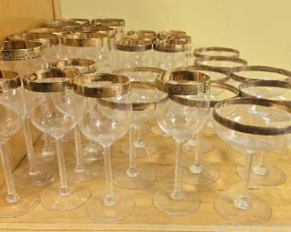 Gorgeous Crystal Gold Rimmed Glasses