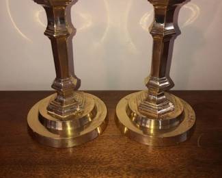 Pair of Brass Candlesticks from India