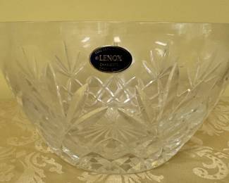 Lenox Charleston Pattern Large Crystal Bowl
