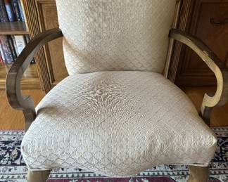 Antique Upholstered Accent Chair