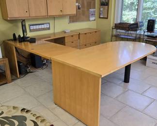 Nice National Hiland 6 Piece Office Furniture Unit