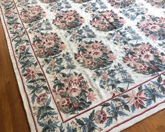 Gorgeous Handmade Wool Face Chain Stitch Rug