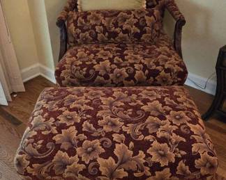 Best Chairs Louie XIV Style Chair and Ottoman