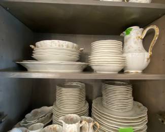 Havilland Limoge hand painted Fine China set. 