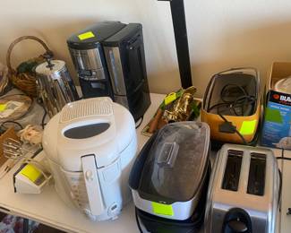 Small appliances. 