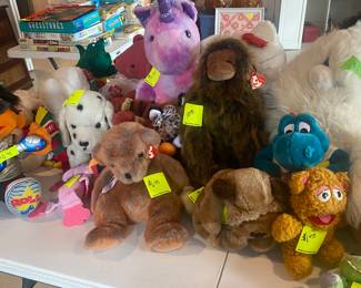 Stuffed animals. Stock up for Christmas gifts. 