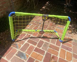 Practice soccer net. 