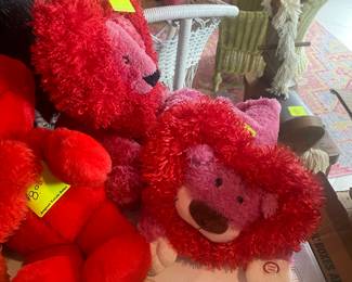 Elmo and other Sesame Street friends. 