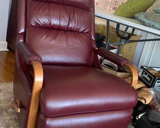 Vintage leather recliner. 