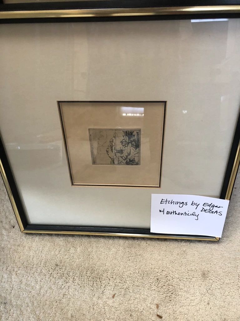 DEGAS ORIGINAL FROM A CANCELLED PLATE