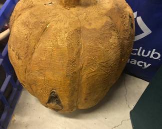 PUMPKIN MADE OF WOOD