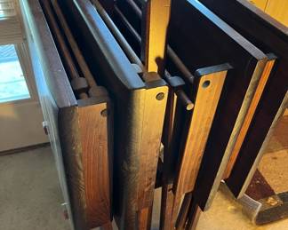 WOOD TV TRAYS -ONE; IS AS IS