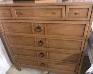 GOLDMAN AND WYMAN CO.  CHEST OF DRAWERS AND MATCHING DRESSER WITH MIRROR