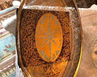 GEORGE BRIARD GOLD PYREX DISH