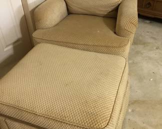 CHAIR AND OTTOMAN