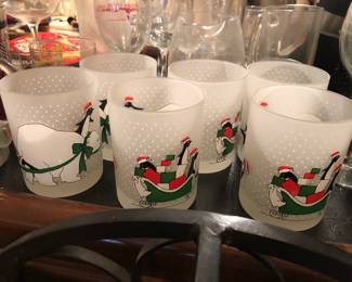 NEIMAN MARCUS FROSTED TUMBLERS