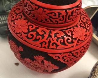 RED AND BLACK CONTAINER