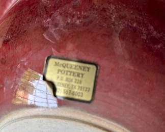 POTTERY BOWL HALLMARK MCQUEENEY POTTERY