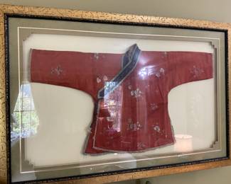 Framed Antique Chinese Qing Dynasty Childs Robe-$500