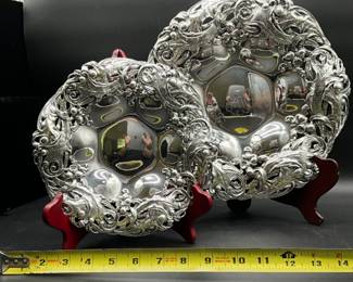 Gorham Oak Leaf & Acorn footed bowls:                                           Large-$1,200     Small-$650