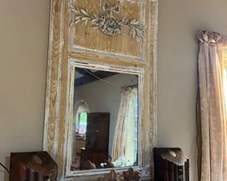 Fine French Trumeau Mirror-$1,800