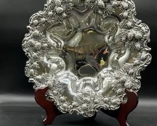 Redlich Sterling silver Pinecone pattern bowl-$760