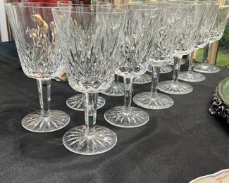 Set of 12 Waterford Wine Goblets-$180