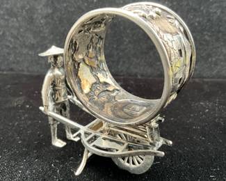 Chinese Export Sterling Silver Figural Napking Ring by Tuck Chang 1890-1915-$200
