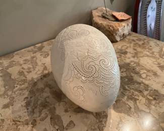 Large Frank Fleming bisque Egg-$800