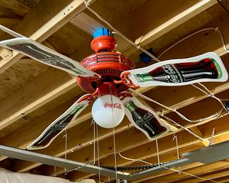 Coca Cola 3 Speed 44" Ceiling Fan With Light Fixture