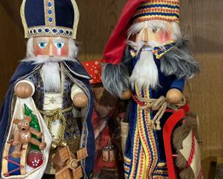 Christmas Legends Santa Series - Dutch Santa Sinterklaas and Scandinavian Santa. Makers Mark, Signed, And Numbered with original boxes