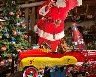 Coca-Cola Advertising Santa and Fantastic Limited Edition Gearbox Coca Cola Pedal Car
