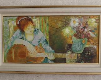 Signed Jose Luis Oil Painting 1970's