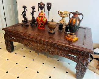 Large Balinese cocktail table, Hilda Flack interiors