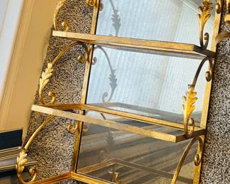 Pair of French style gilt display stands 